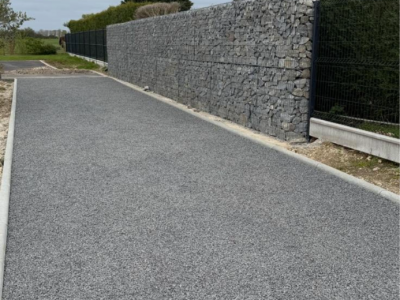 Mur en gabion 