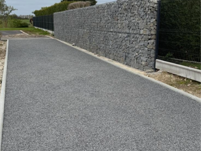Mur en gabion 