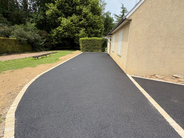 Enrobé contour pavé 